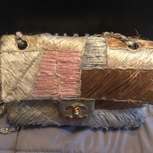 Authentic unique straw Chanel bag.